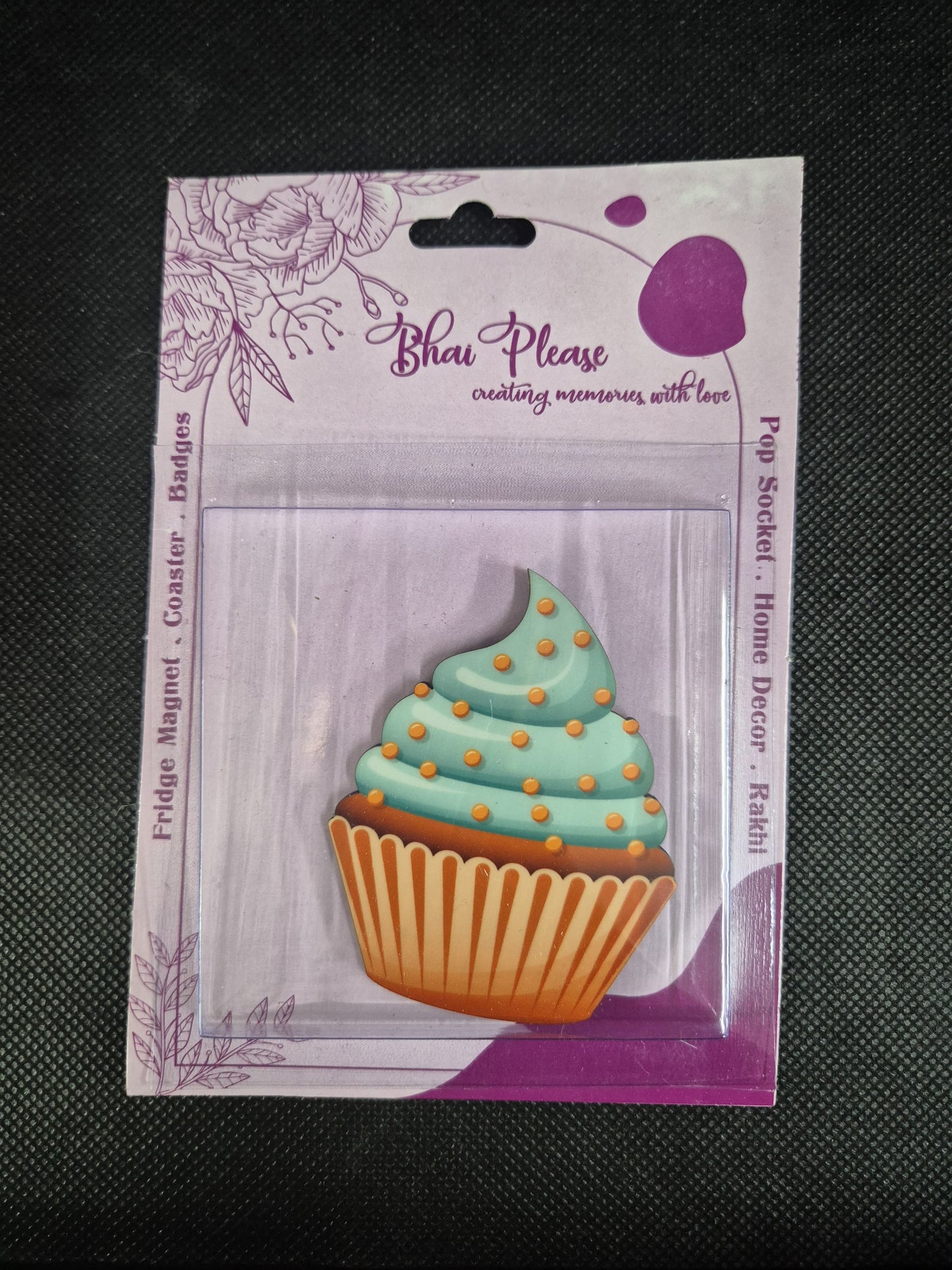 Sweet cupcake quirky fridge magnet