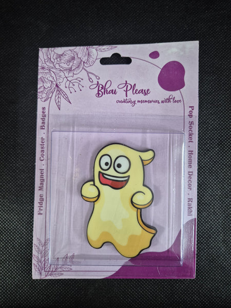 Boo Character Wooden Fridge Magnet
