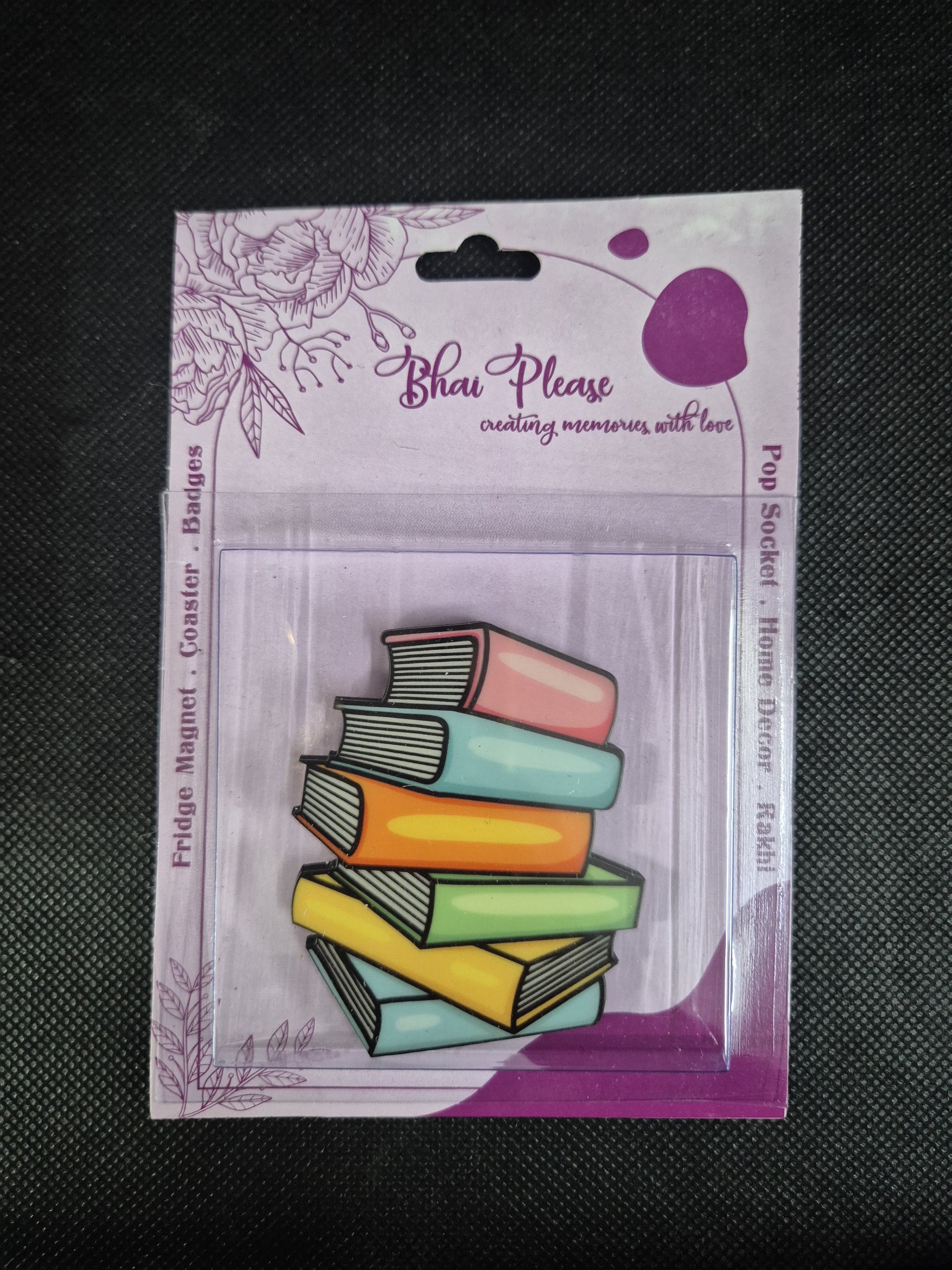 Book fridge magnet quirky collectible