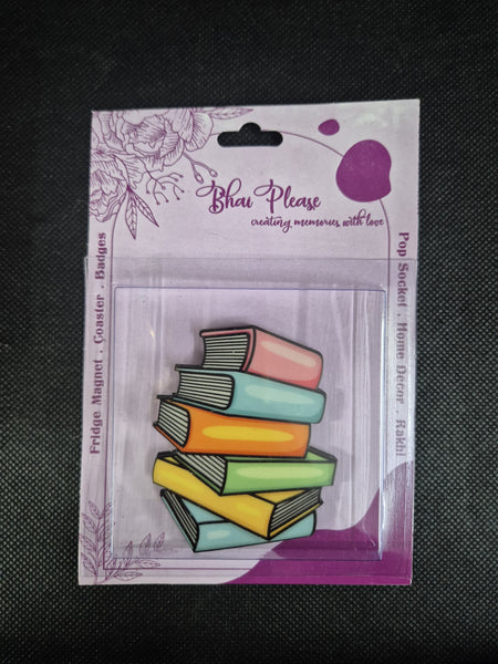 Book Wooden Fridge Magnet