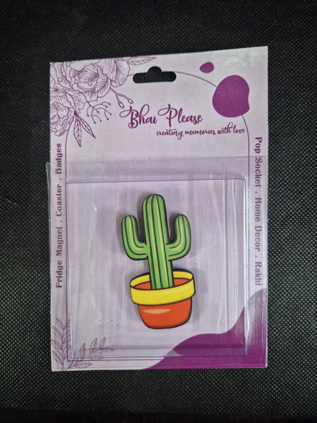 Cactus Wooden Fridge / Refrigerator Magnet