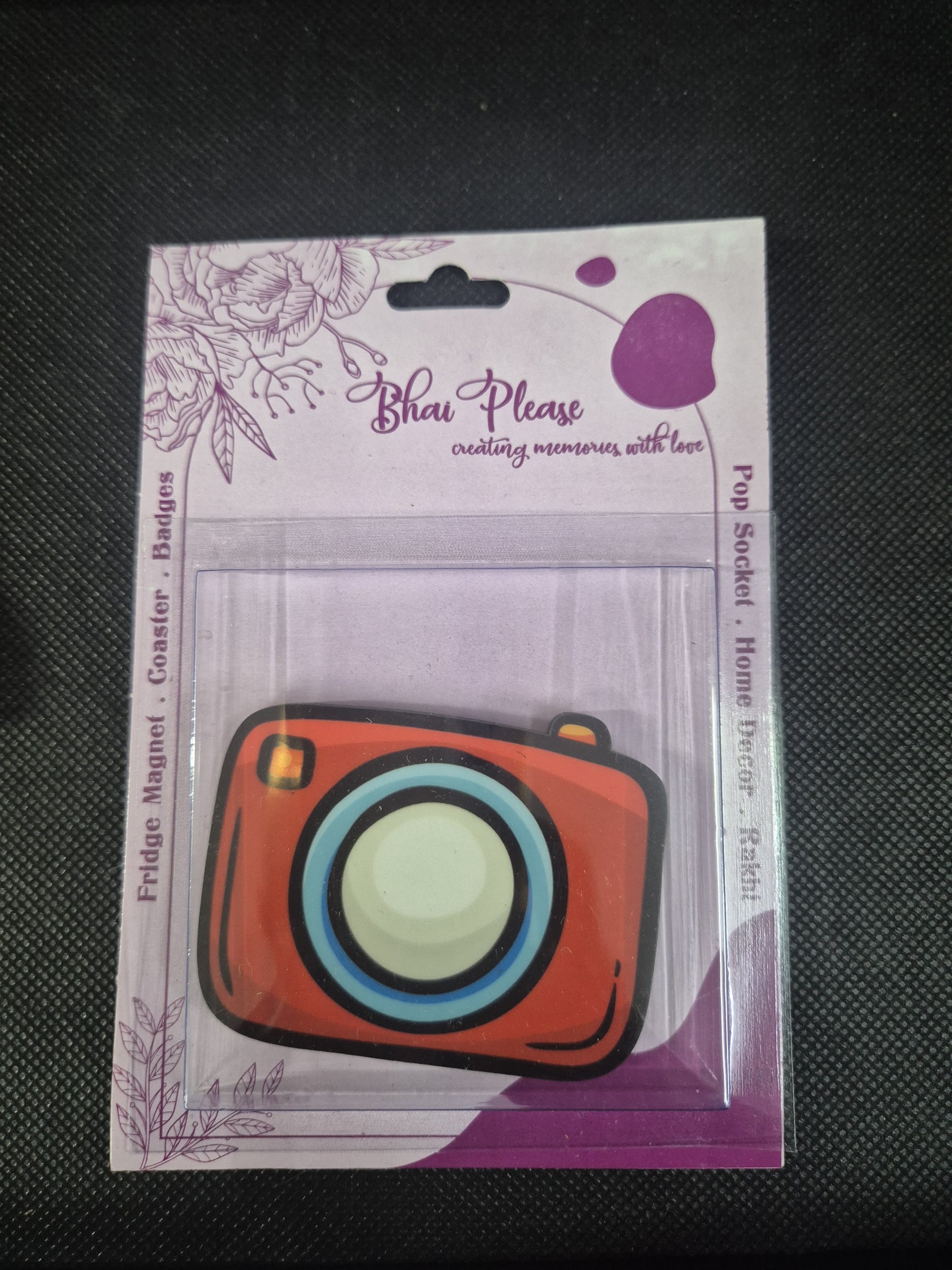 Camera Red fridge magnet quirky collectible