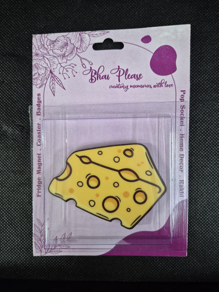 Cheese Wooden Fridge Magnet