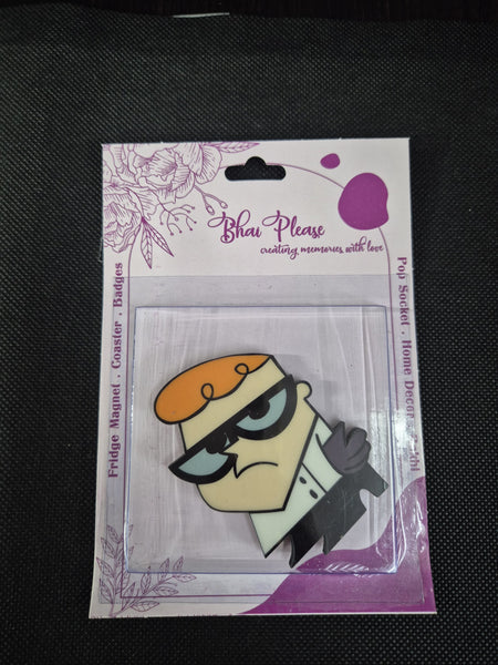 Dexter Laboratory Wooden Fridge Magnet