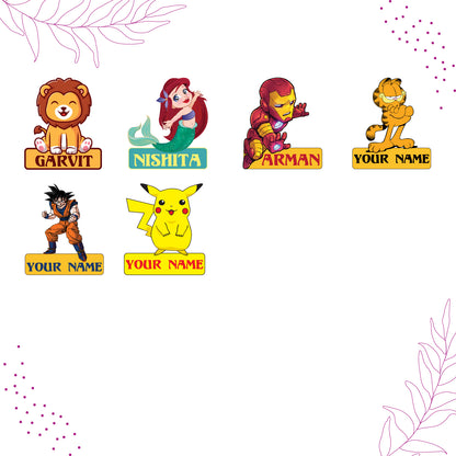 Cartoon Theme Name Personalized Fridge Magnet
