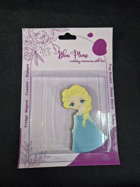 Elsa Wooden Fridge Magnet