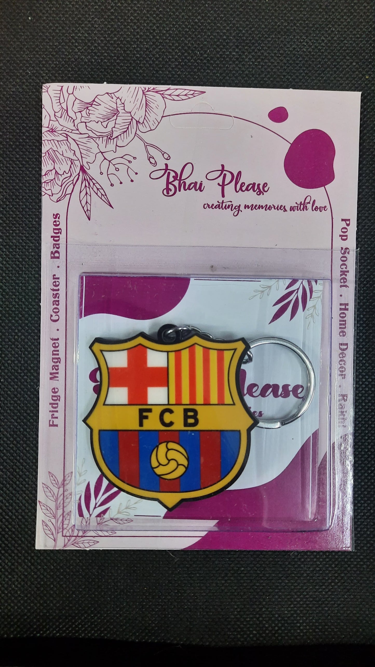  Barcelona keyring for Barca fans