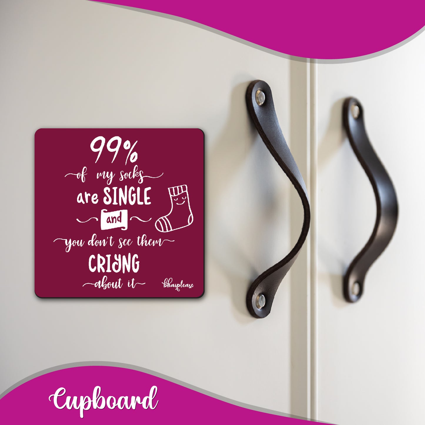 Single Socks Funny Fridge Magnet