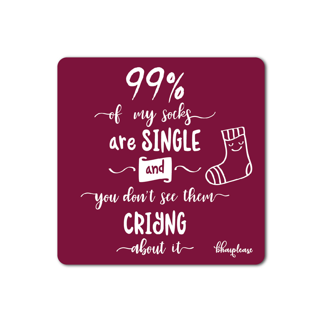 Single Socks Funny Fridge Magnet