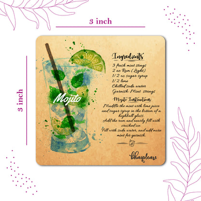 Mojito Cocktail Fridge Magnet