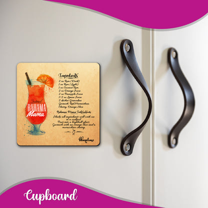 Bahama Mama Cocktail Fridge Magnet