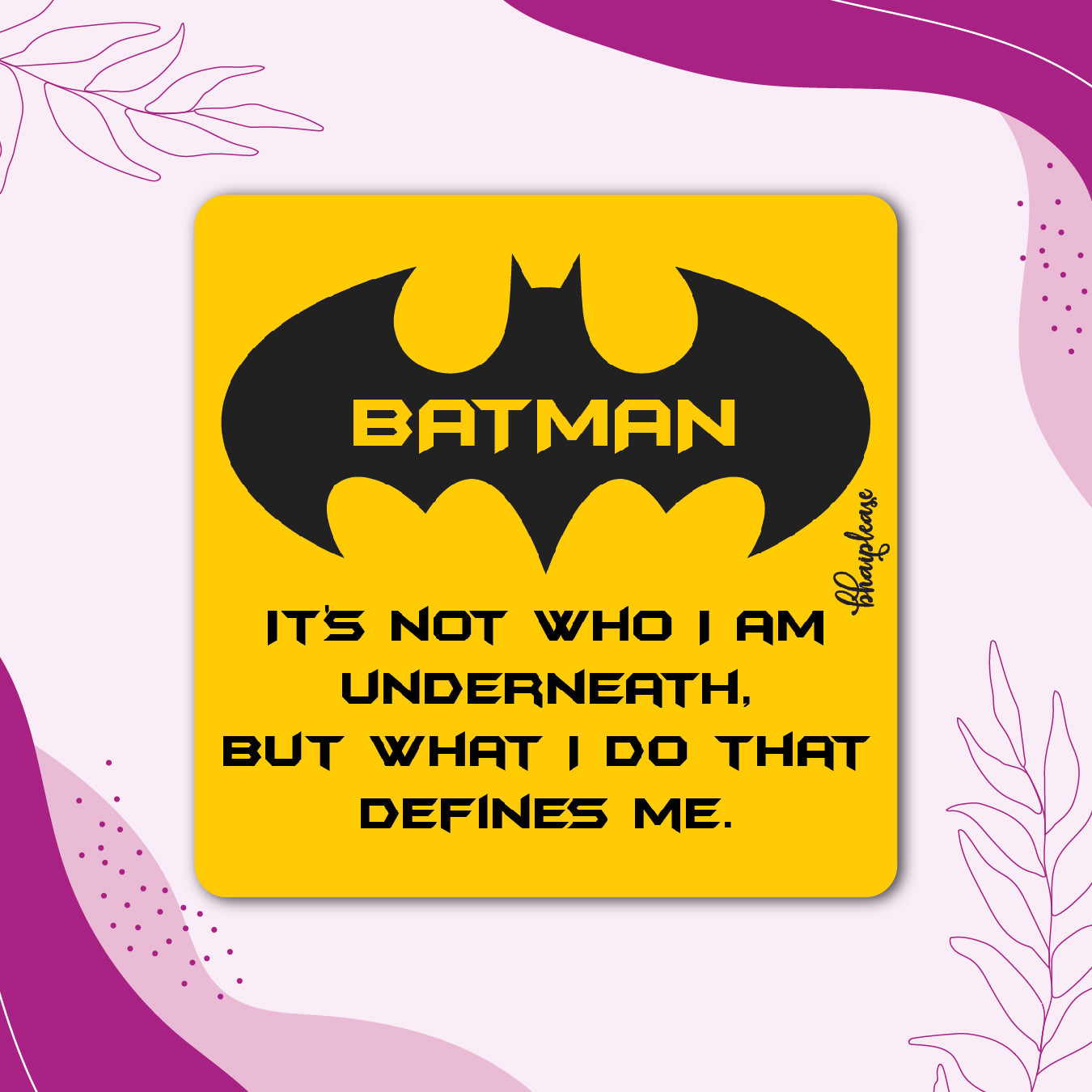 Batman Quote Fridge Magnet