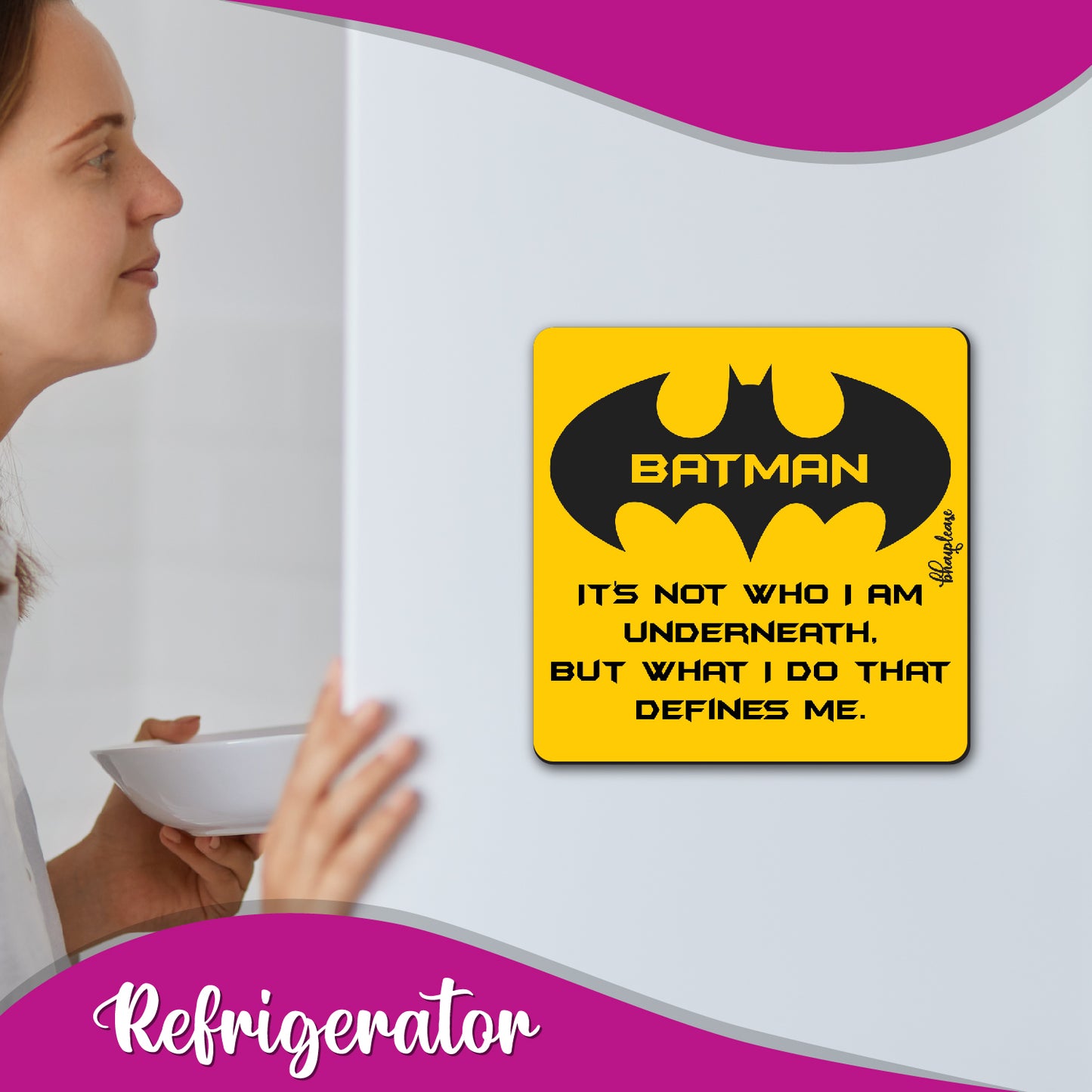 Batman Quote Fridge Magnet