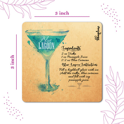 Blue Lagoon Cocktail Fridge Magnet