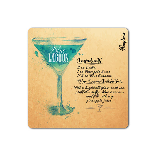 Blue Lagoon Cocktail Fridge Magnet
