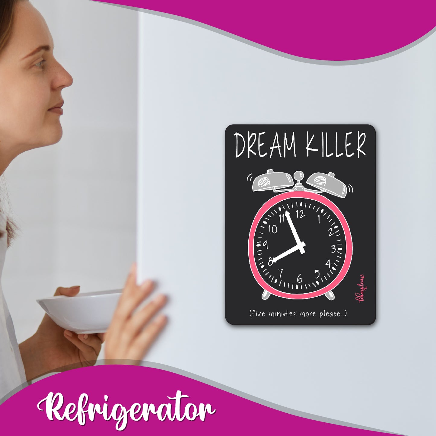 Dream Killer Alarm Clock Fridge Magnet | Bhai Please