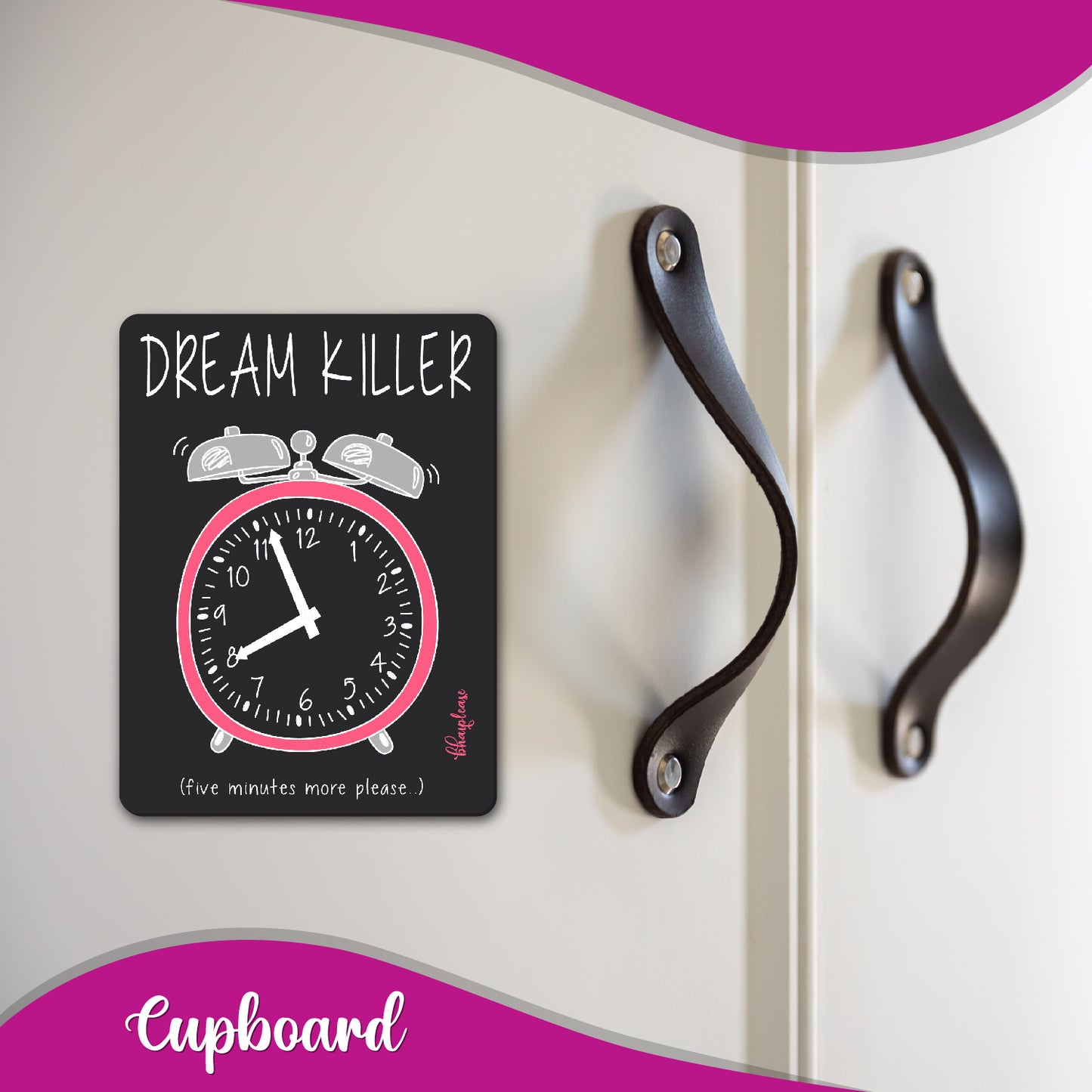 Dream Killer Alarm Clock Fridge Magnet | Bhai Please
