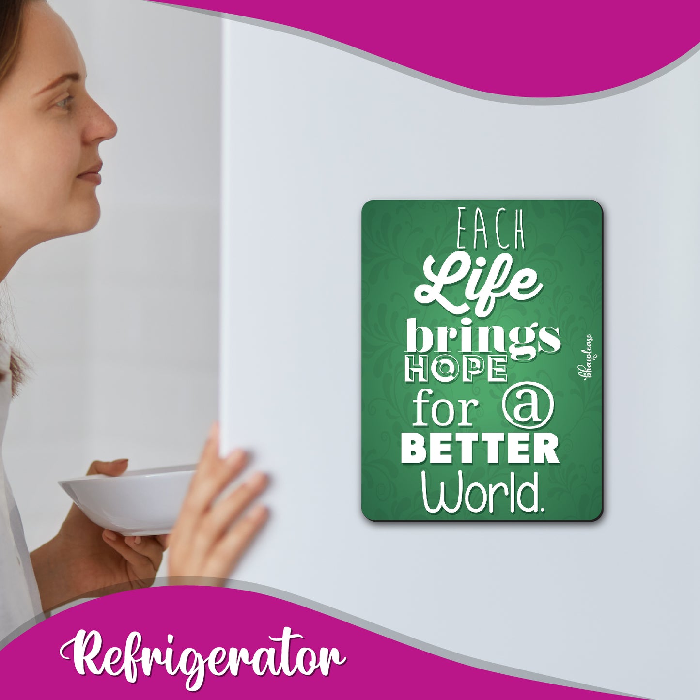 Each Life Brings Hope Fridge Magnet