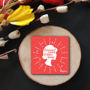 Empowered Women Wooden Fridge Magnet