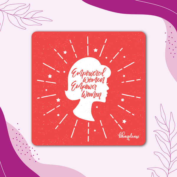 Empowered Women Wooden Fridge Magnet