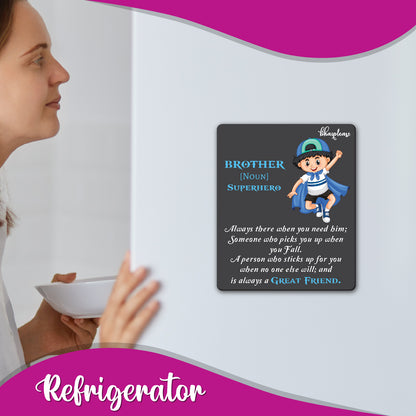 Brother is Superhero Wooden Fridge Magnet
