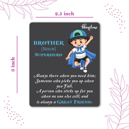 Brother is Superhero Wooden Fridge Magnet
