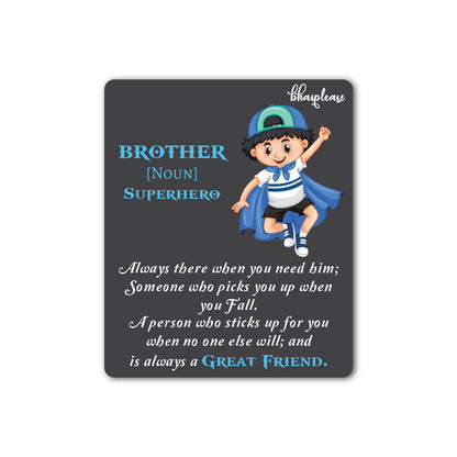 Brother is Superhero Wooden Fridge Magnet