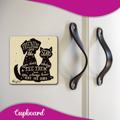 Friends Are Like Stars Fridge Magnet
