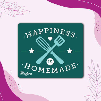 Happiness is Homemade Wooden Fridge Magnet