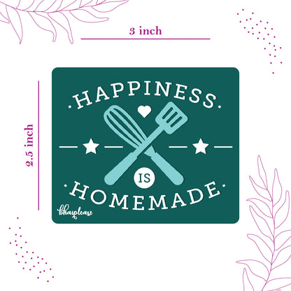 Happiness is Homemade Wooden Fridge Magnet