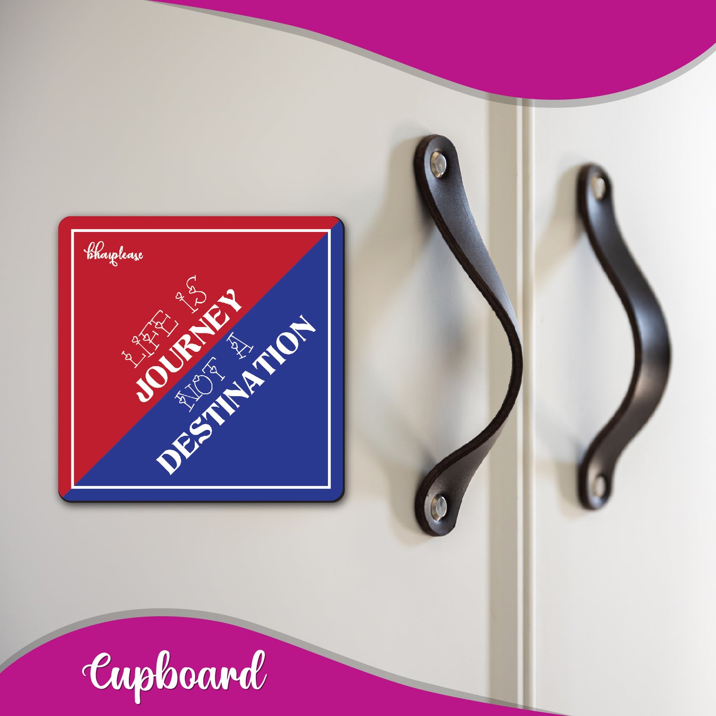 Life is Journey not A destination Wooden Fridge / Refrigerator Magnet