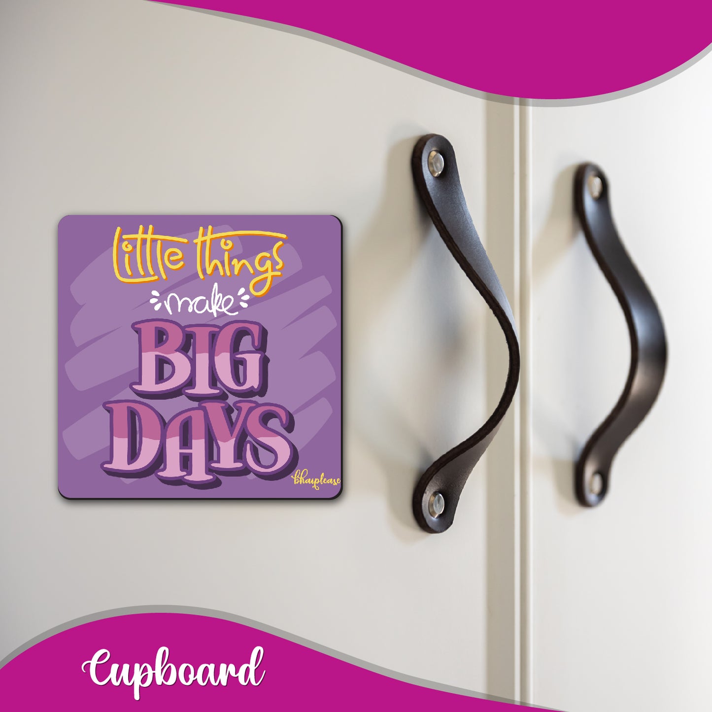 Little Things Make Big Days Wooden Fridge / Refrigerator Magnet