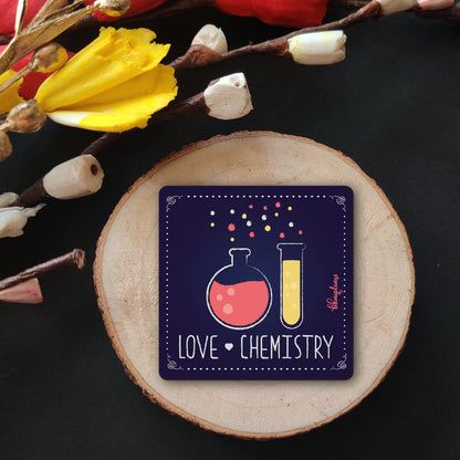 Love Chemistry Wooden Fridge / Refrigerator Magnet