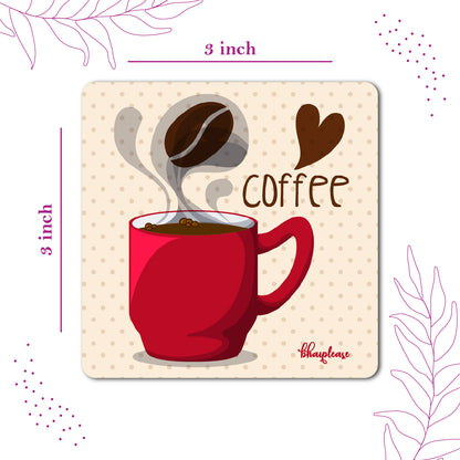 I Love Coffee Red Mug Fridge Magnet