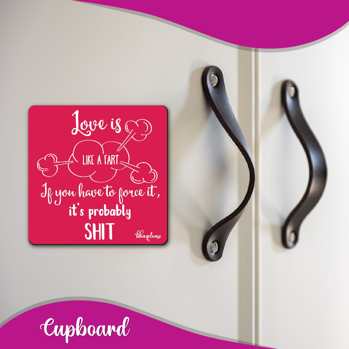 Love is Like a Fart – Funny Adult Fridge Magnet
