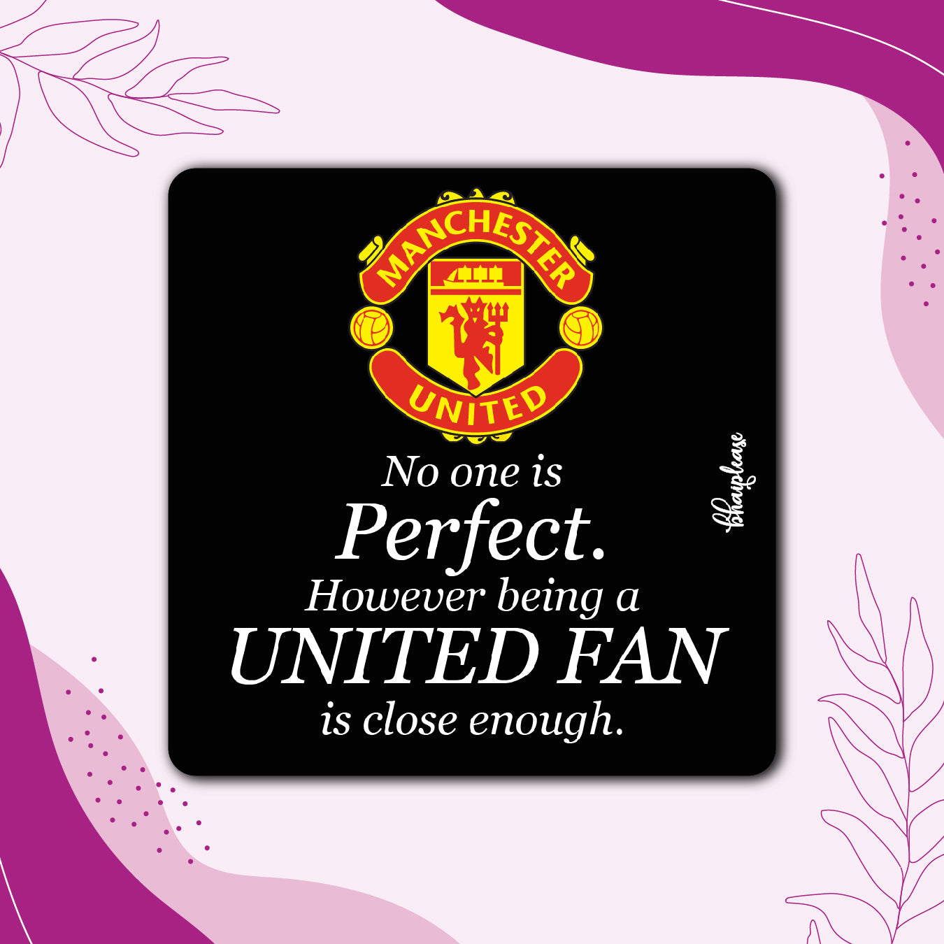 Manchester United Fan Wooden Fridge / Refrigerator Magnet