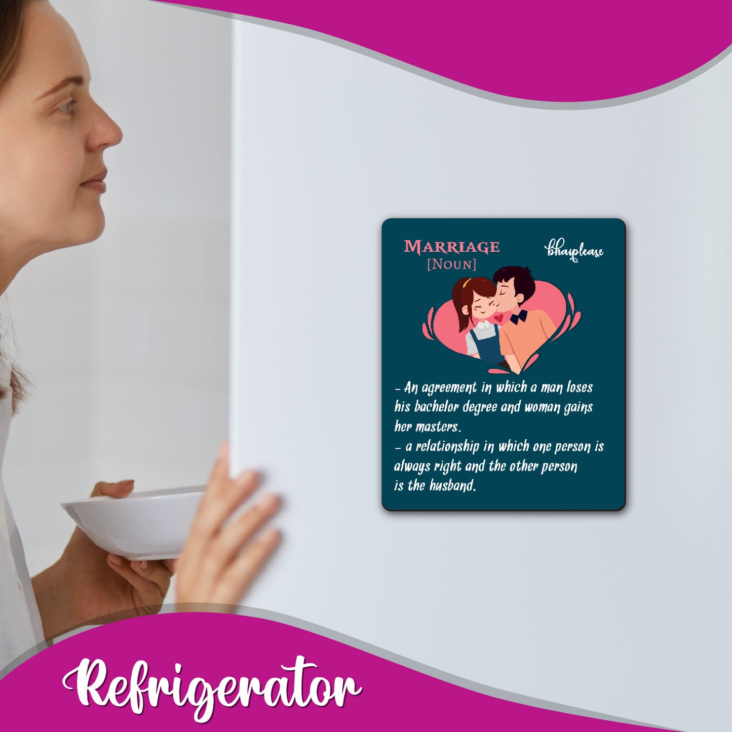 Funny Marriage Definition Fridge Magnet