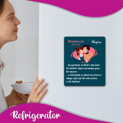 Funny Marriage Definition Fridge Magnet