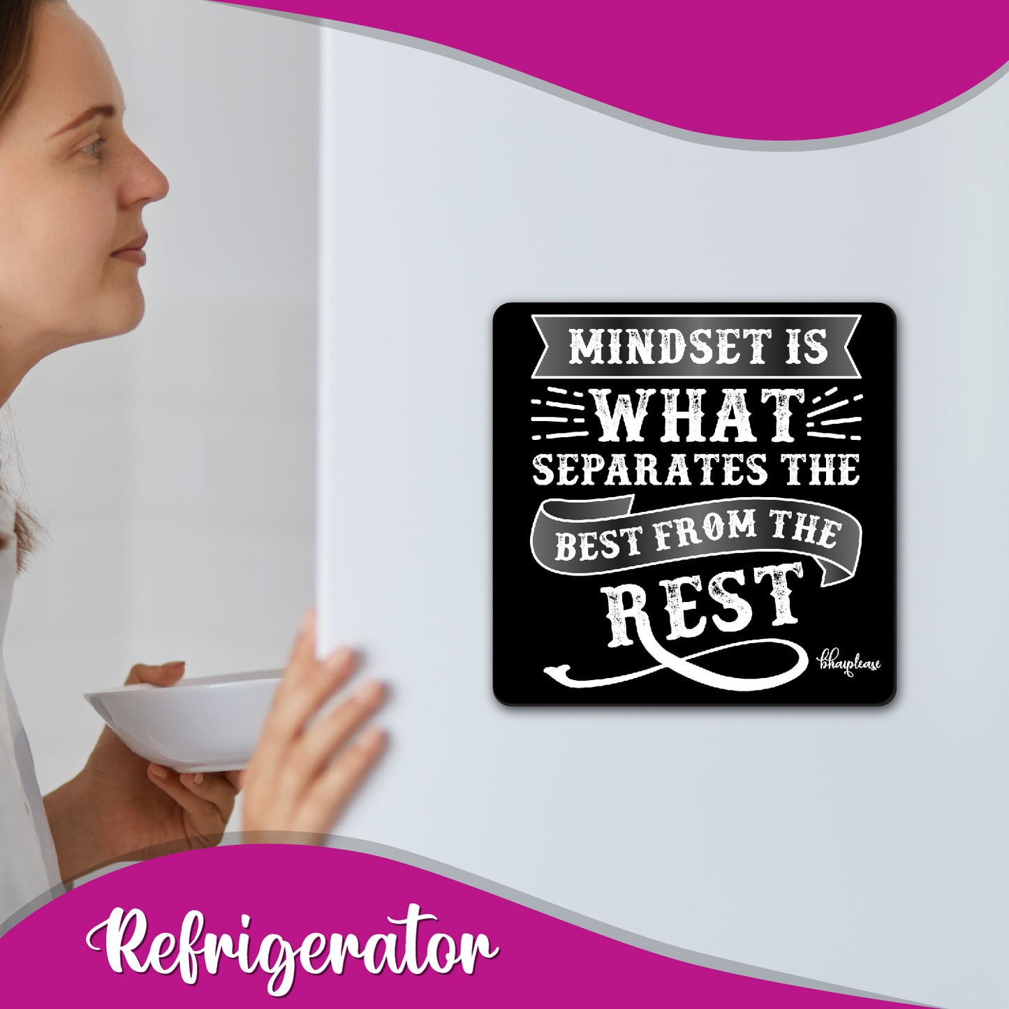 Mindset Separates the Best Motivational Fridge Magnet