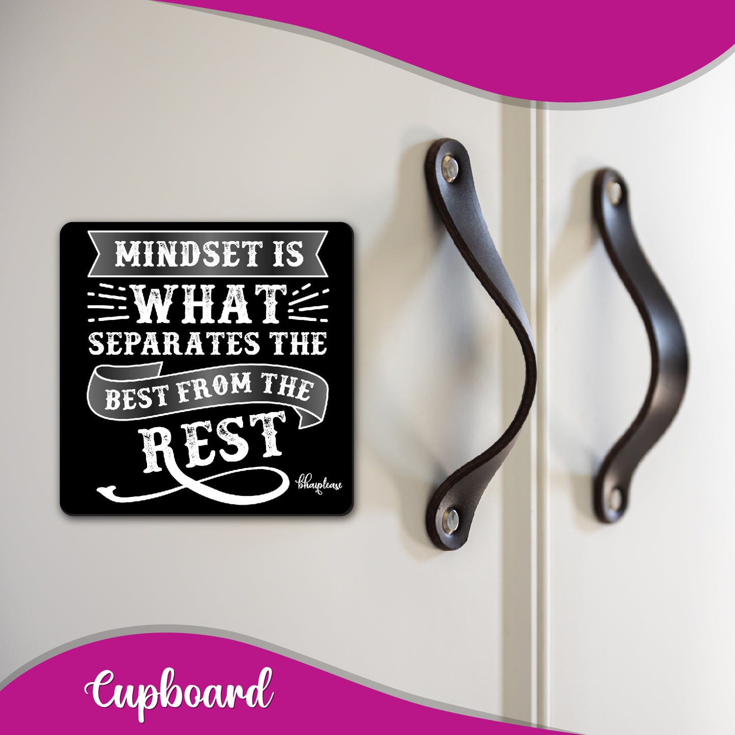 Mindset Separates the Best Motivational Fridge Magnet