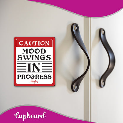 Mood Swings in Progress Wooden Fridge / Refrigerator Magnet