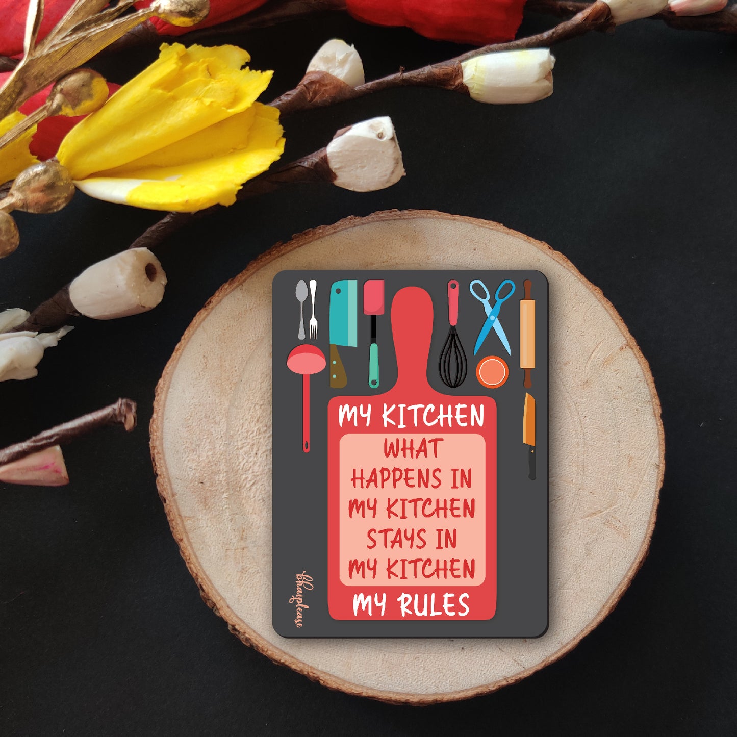 My Kitchen My Rules Fridge Magnet – Kitchen Gift