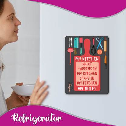My Kitchen My Rules Fridge Magnet – Kitchen Gift
