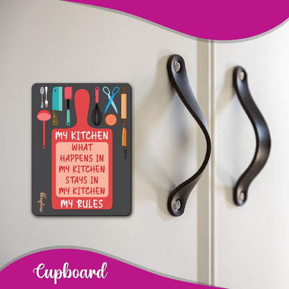 My Kitchen My Rules Fridge Magnet – Kitchen Gift