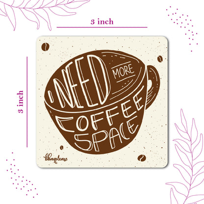 Need More Coffee Space Fridge Magnet – Coffee Lover Gift