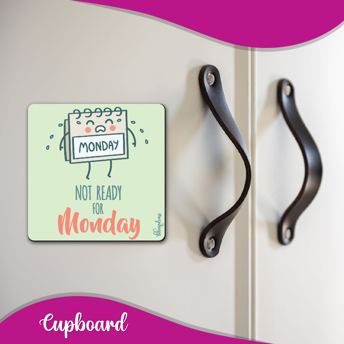 Not Ready for Monday – Kawaii Calendar Fridge Magnet