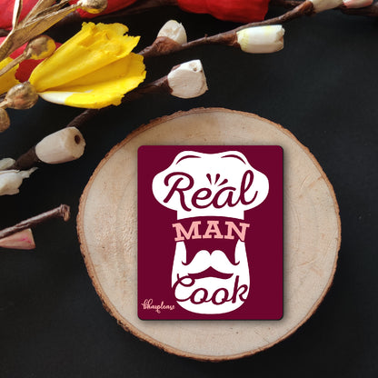Real Man Cook Chef Fridge Magnet – Kitchen Gift