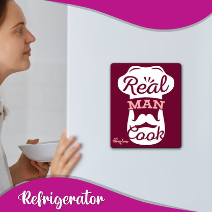 Real Man Cook Chef Fridge Magnet – Kitchen Gift