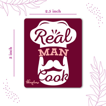 Real Man Cook Chef Fridge Magnet – Kitchen Gift