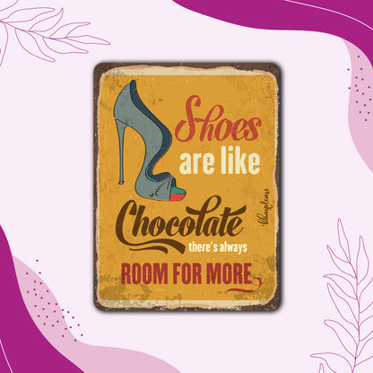 Shoes Are Like Chocolate – Vintage Fridge Magnet